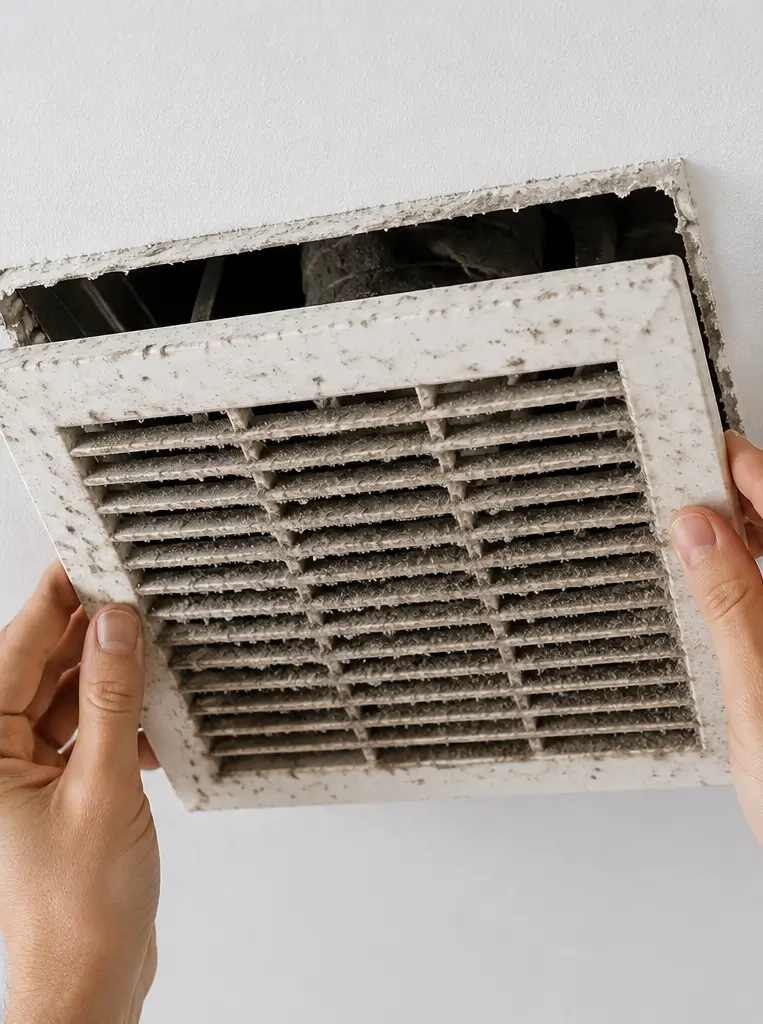 Before Air Vent Cleaning Results