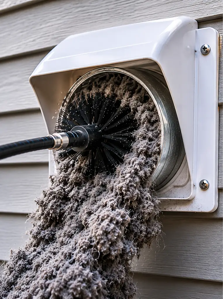 Before Dryer Vent Cleaning