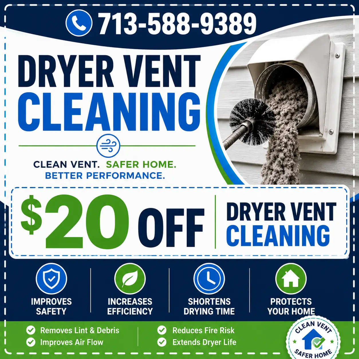 Dryer Vent Cleaning Coupon Offer